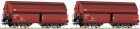67000 Roco Set of 2 Hopper cars with sliding roof. Set #1